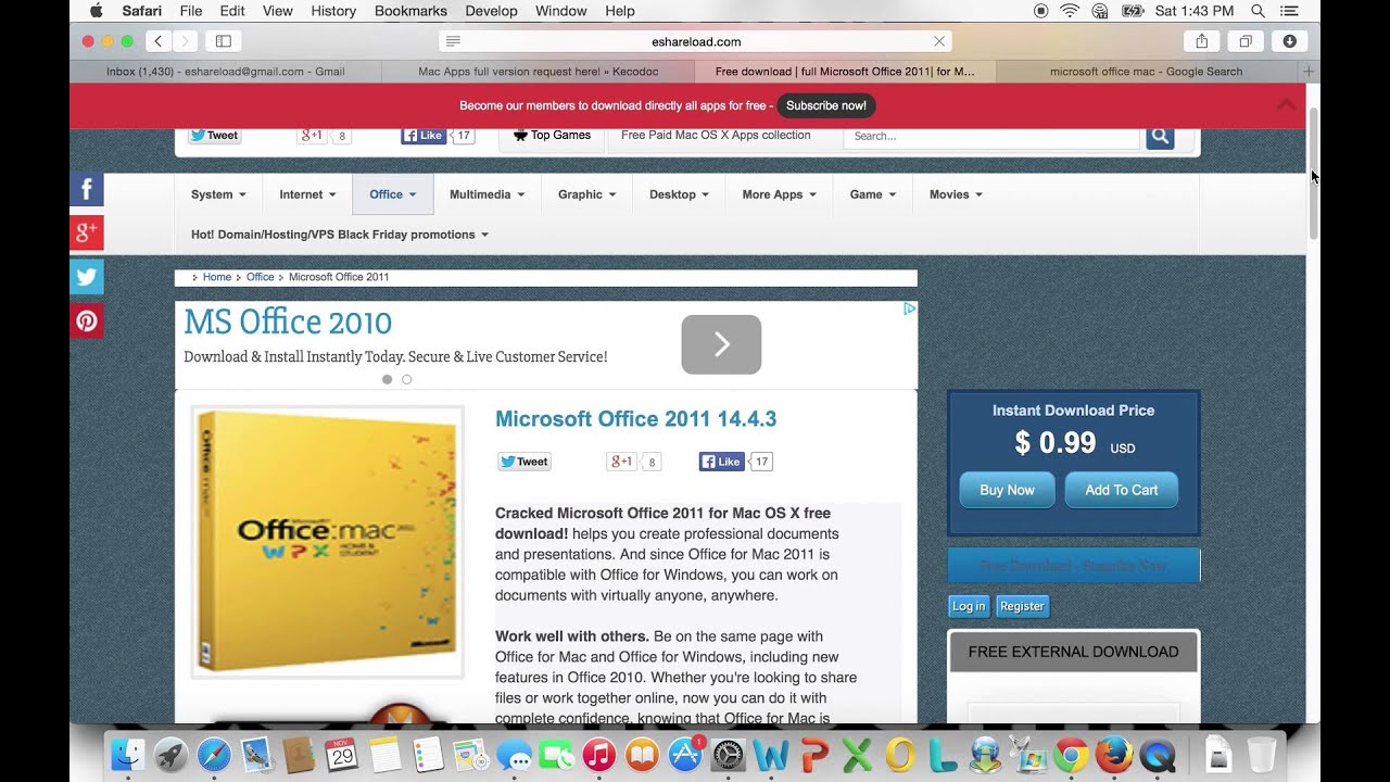 Office 2011 For Mac Free Download